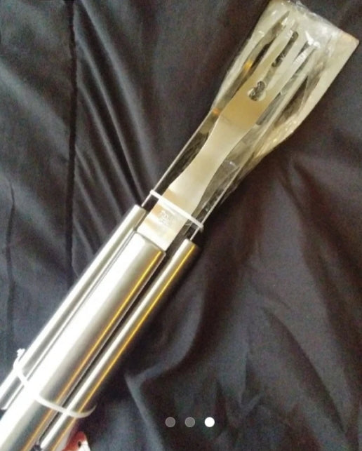 3pc stainless steel grilling set
